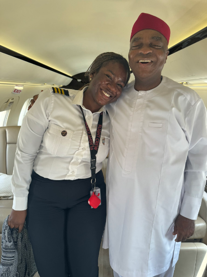 Pilot who graduated from Covenant University shares her full circle moment as she flies Oyedepo years after graduation