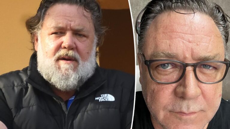 Russell Crowe unveils fresh-faced look after shaving off beard for first time in 5 years (photos)