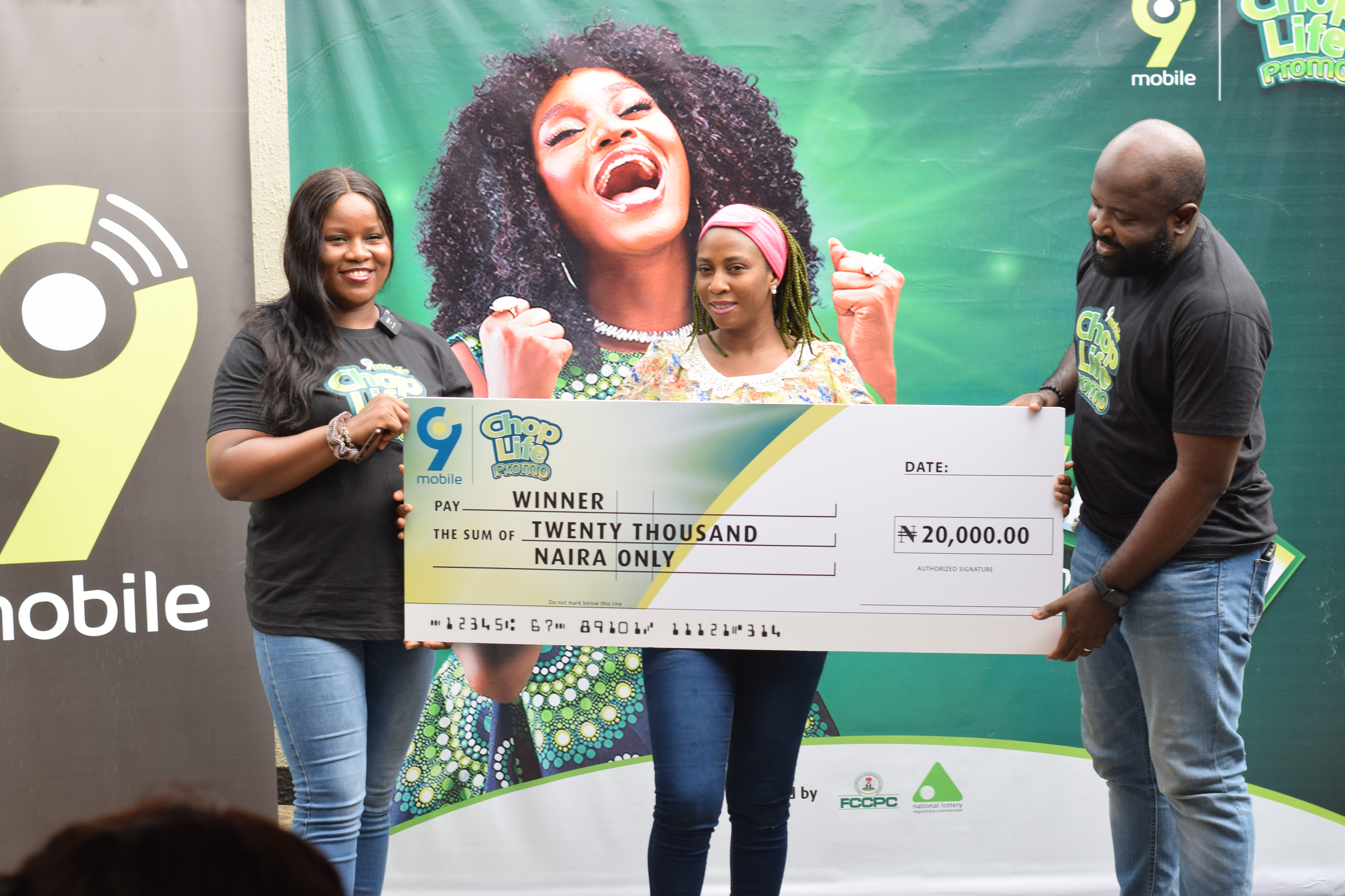 It?s a stroke of luck for Olaposi Mary Motunrayo, one of the winners of 9mobile?s ChopLife Promo