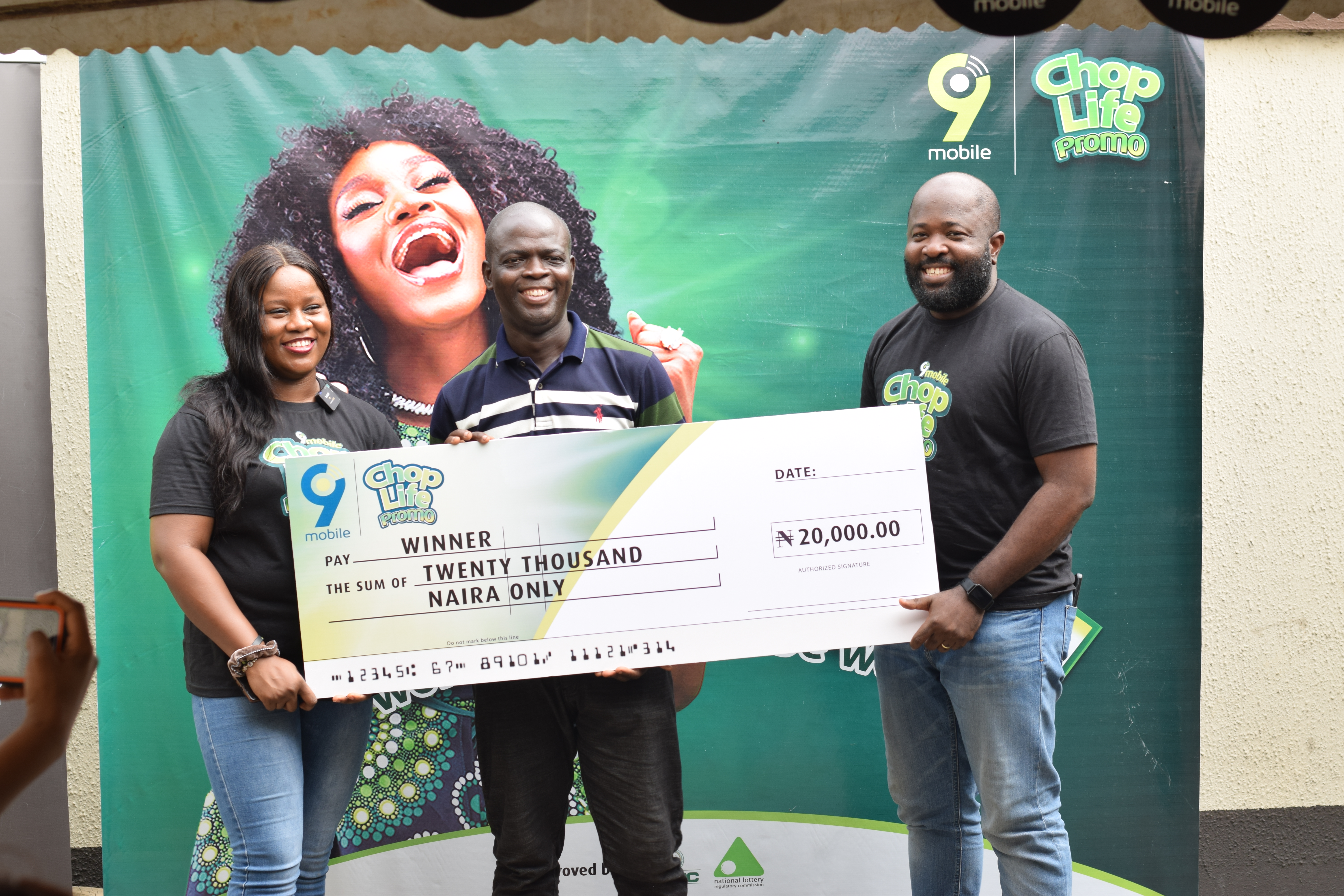 It?s a stroke of luck for Olaposi Mary Motunrayo, one of the winners of 9mobile?s ChopLife Promo