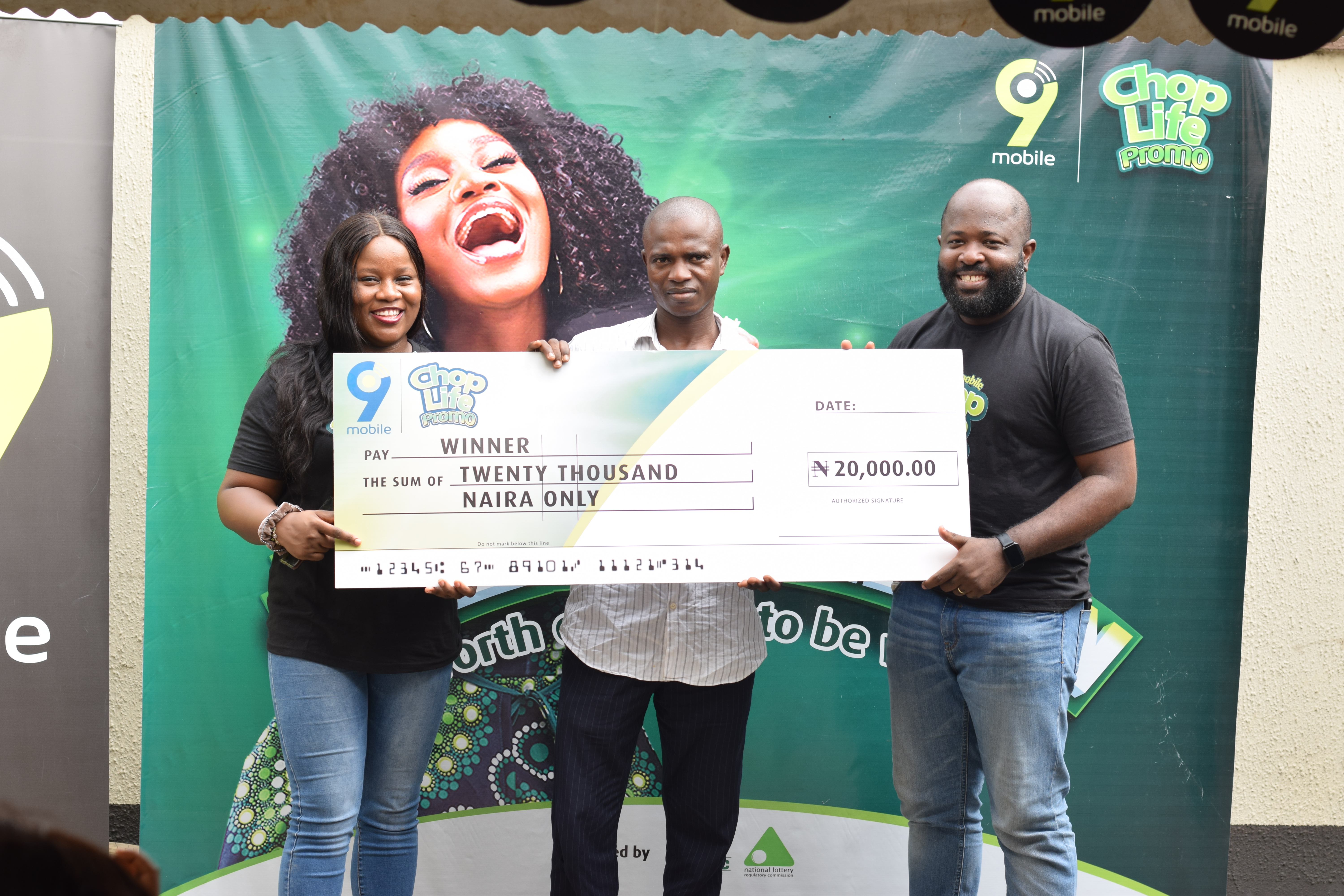 It?s a stroke of luck for Olaposi Mary Motunrayo, one of the winners of 9mobile?s ChopLife Promo