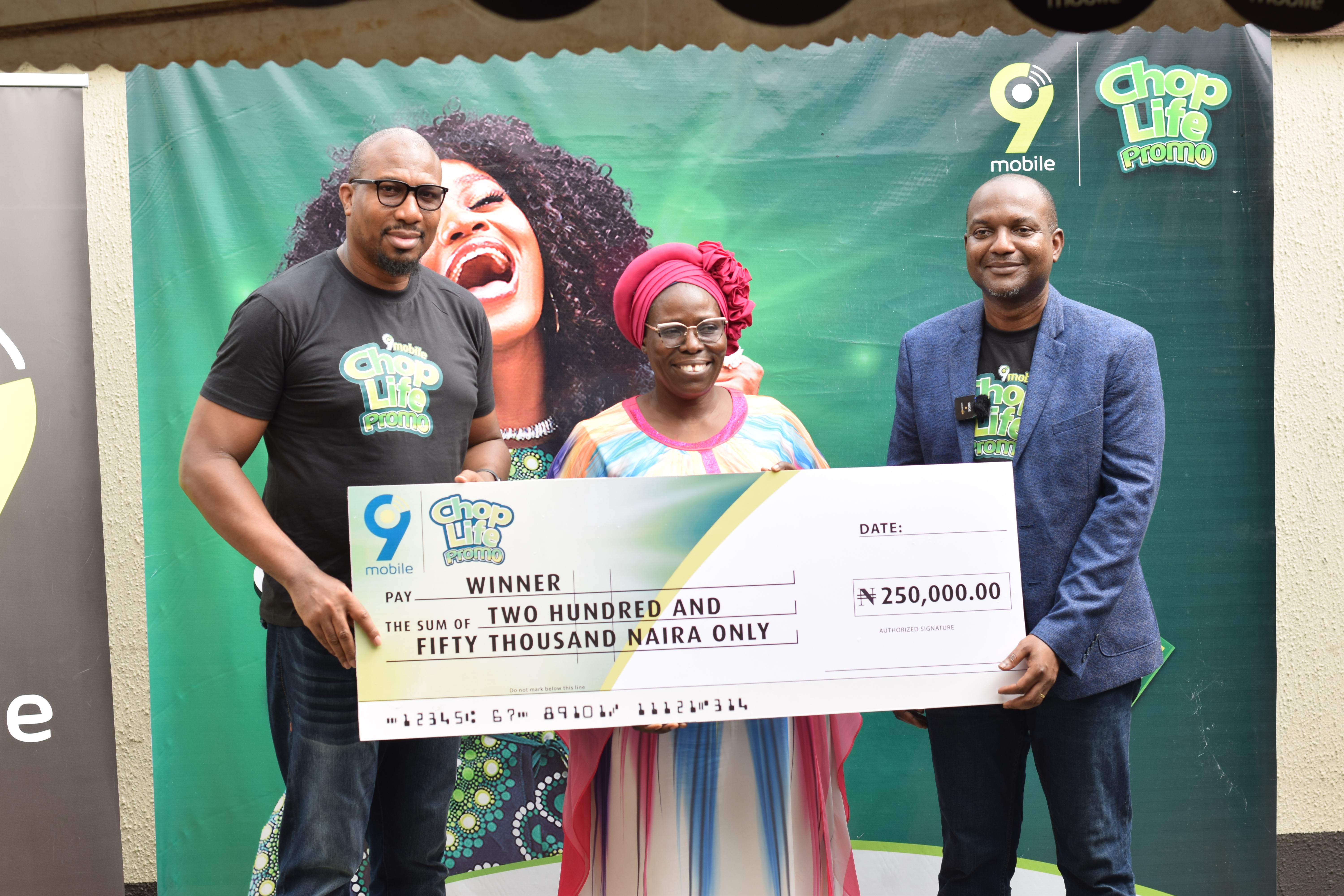 It?s a stroke of luck for Olaposi Mary Motunrayo, one of the winners of 9mobile?s ChopLife Promo