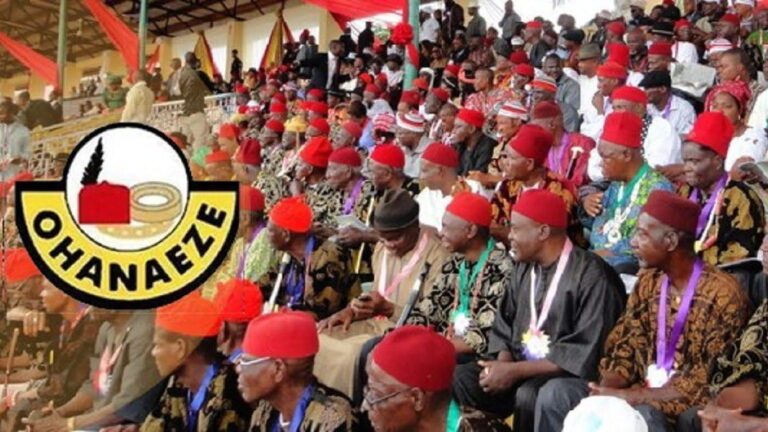 Ohaneze warns Igbos against joining protests against hardship in the country