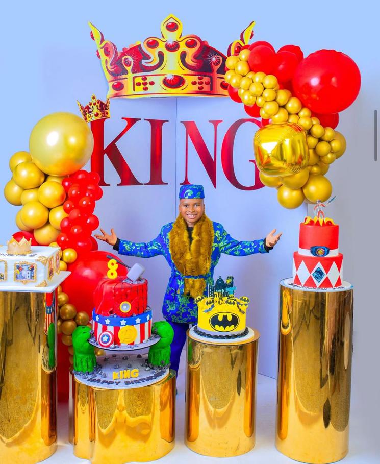 Tonto Dikeh showers prayers on her son, King Andre, as he turns 8 today