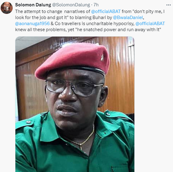 You have snatched power, now perform your Lagos miracles - Former Minister Solomon Dalung slams Presidency for consistently blaming Buhari for Nigeria?s economic woes