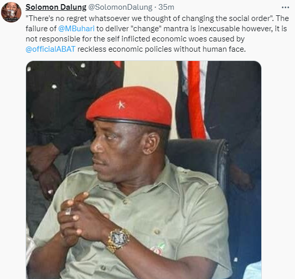 You have snatched power, now perform your Lagos miracles - Former Minister Solomon Dalung slams Presidency for consistently blaming Buhari for Nigeria?s economic woes