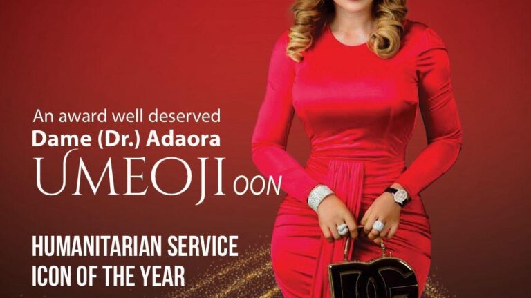 Dame (Dr.) Adaora Umeoji OON recognized as The Humanitarian Services Icon of the Year 2023