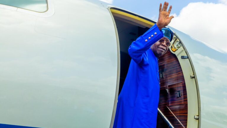 President Tinubu departs Nigeria for Addis Ababa