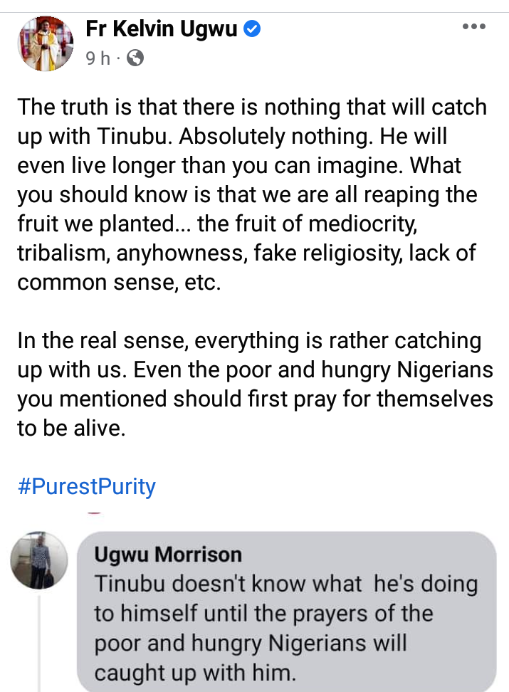  We are all reaping the fruit of mediocrity, tribalism, fake religiosity, lack of common sense - Nigerian Catholic priest says