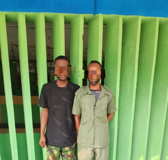 Two fake soldiers arrested in Lagos