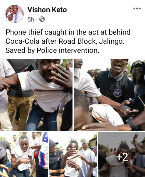 Police rescue suspected phone thief from angry mob in Taraba