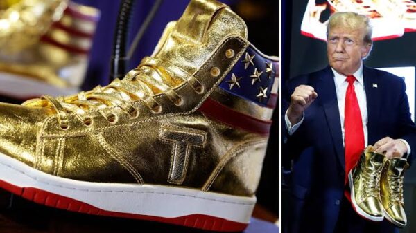 Trump launches new $399 sneaker line a day after New York judgeâs order to pay nearly $355 million