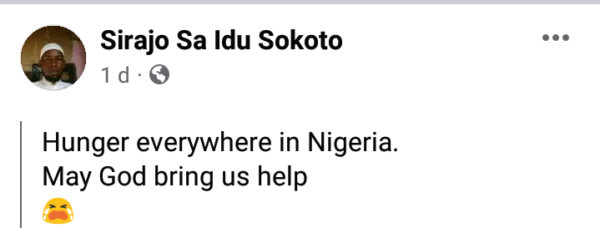 Hunger everywhere – Staunch Buhari and APC supporter laments months after he said “N700 per litre of petrol is affordable. Any patriot will be happy with it”